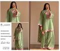 Olive Grace — Olive Green Embroidered 3-Piece Suit
