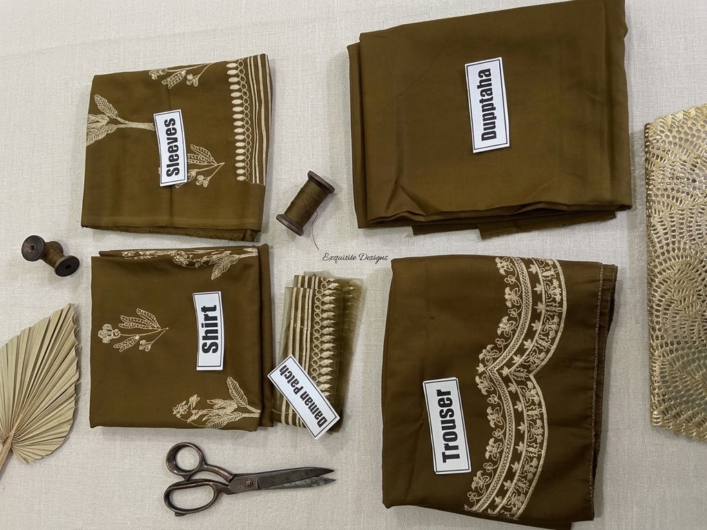 Premium Dhanak 3-Piece Suit – Elegant Traditional Collection