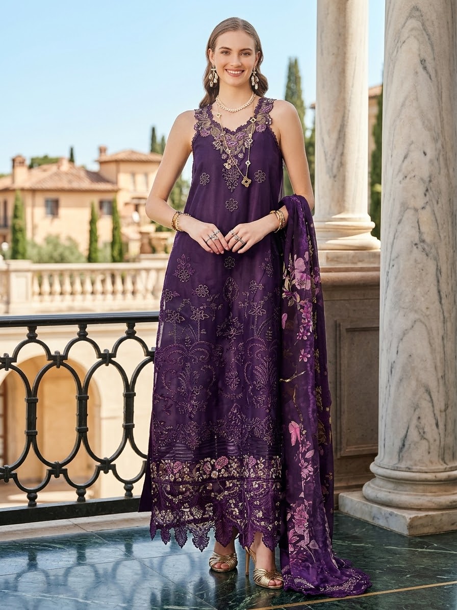 Premium Dhanak 3-Piece Suit – Elegant Traditional Collection
